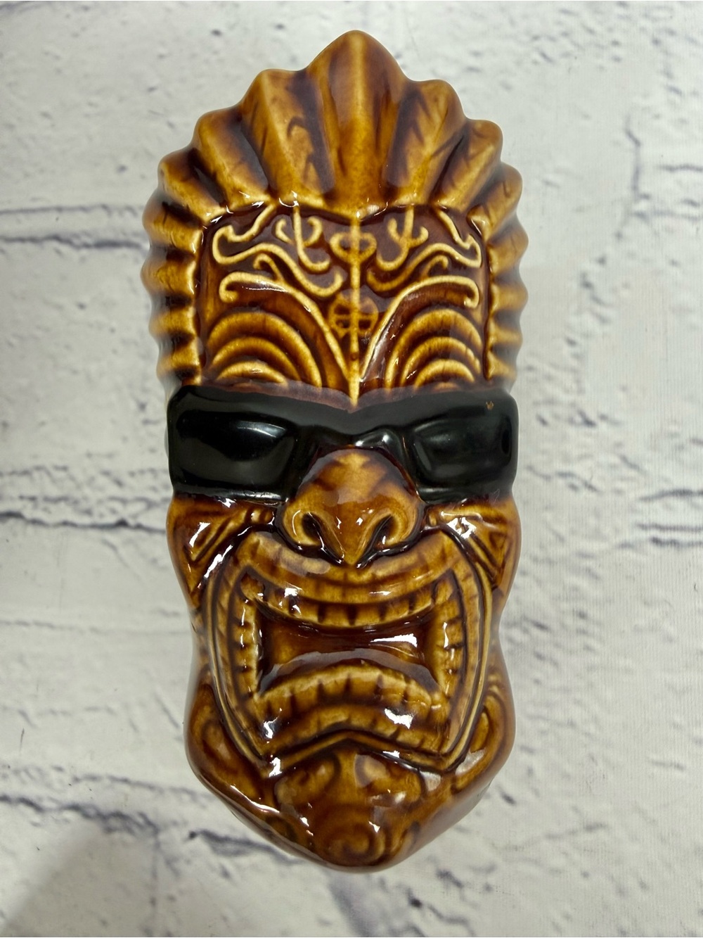 Mini Tikinator Rick Rietveld TININATOR 4 oz Shot Glass Tiki Farm 2005